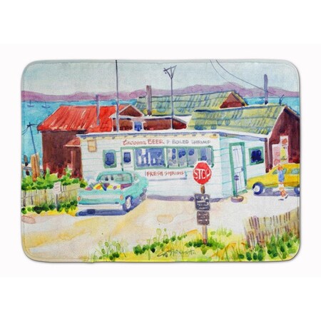 Carolines Treasures Seafood Shack for fresh shrimp Machine Washable Memory Foam Mat 6054RUG